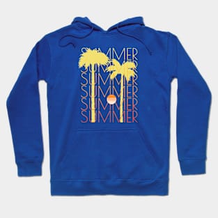 Summer Sun Palm Trees Hoodie